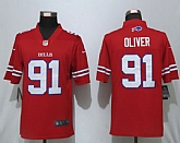 Nike Bills 91 Ed Oliver Red Color Rush Limited Jersey,baseball caps,new era cap wholesale,wholesale hats